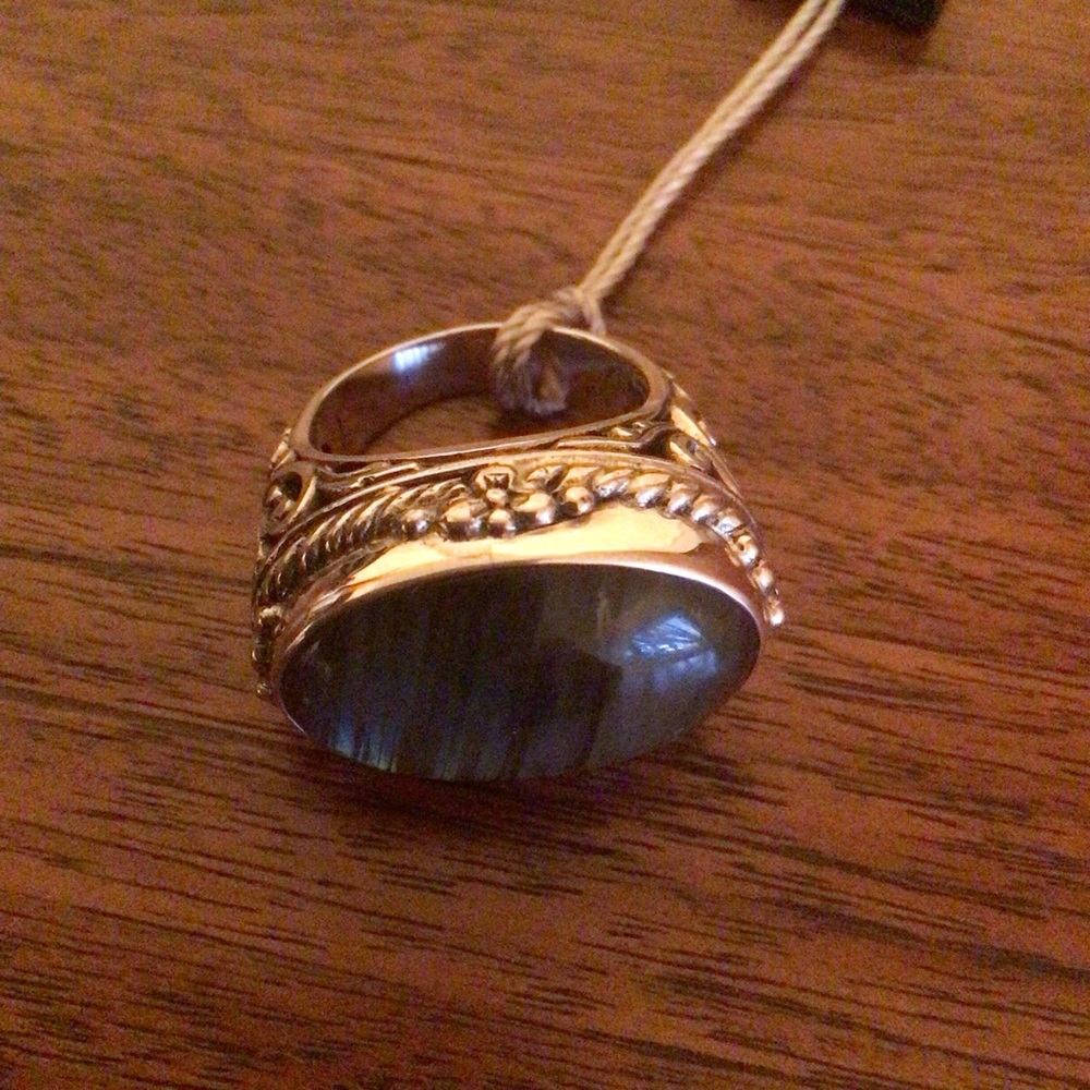 Sterling Silver Labradorite Ring